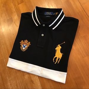 POLO RALPH LAUREN White Trim Big Pony Polo